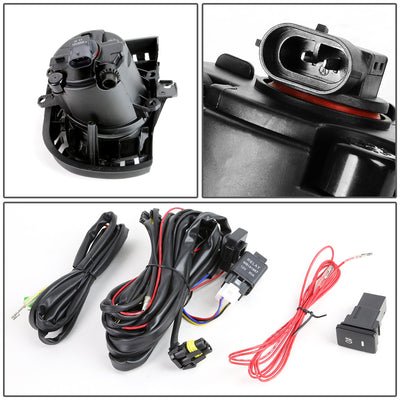 D-Motoring - Fog Lights - W / Switch - Clear Lens - Plug-n-Play - Pair - 14-16 Scion TC - 4