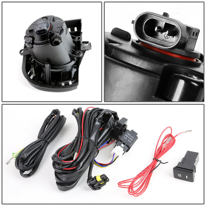 D-Motoring - Fog Lights - W / Switch - Clear Lens - Plug-n-Play - Pair - 14-16 Scion TC - 4
