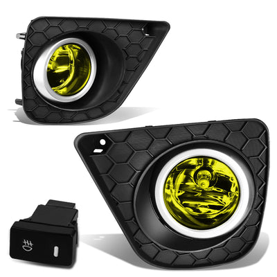 D-Motoring - Fog Lights - W / Switch - Amber Lens - Plug-n-Play - Pair - 13-15 Honda Accord Coupe - 1