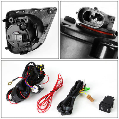 D-Motoring - Fog Lights - W / Switch - Amber Lens - Plug-n-Play - Pair - 13-15 Honda Accord Coupe - 4