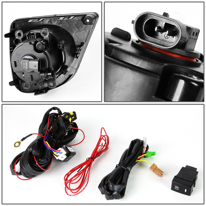 D-Motoring - Fog Lights - W / Switch - Amber Lens - Plug-n-Play - Pair - 13-15 Honda Accord Coupe - 4