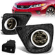 Smoked Lens Fog Lights w/ Switch + Wiring Harness <br>13-15 Honda Accord Coupe