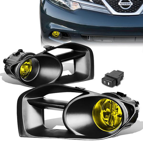 Amber Lens Fog Lights w/ Switch + Wiring Harness <br>11-14 Nissan Murano