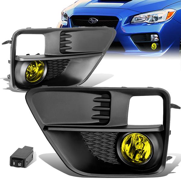 Amber Lens Fog Lights w/ Switch + Wiring Harness <br>15-17 Subaru WRX STI