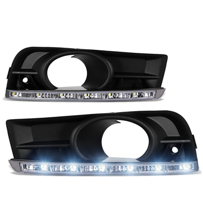 D-Motoring - Fog Lights - LED DRL - W / Switch - Clear Lens - Plug-n-Play - Pair - 10-14 Chevy Cruze - 1