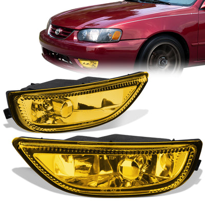 D-Motoring - Fog Lights - Amber Lens - Plug-n-Play - Pair - 01-02 Toyota Corolla - 1
