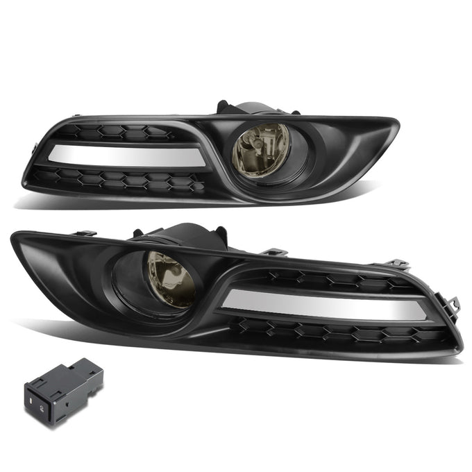D-Motoring - Fog Lights - W / Switch - Smoked Lens - Plug-n-Play - Pair - 13-16 Nissan Sentra - 1