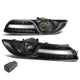 D-Motoring - Fog Lights - W / Switch - Smoked Lens - Plug-n-Play - Pair - 13-16 Nissan Sentra - 1