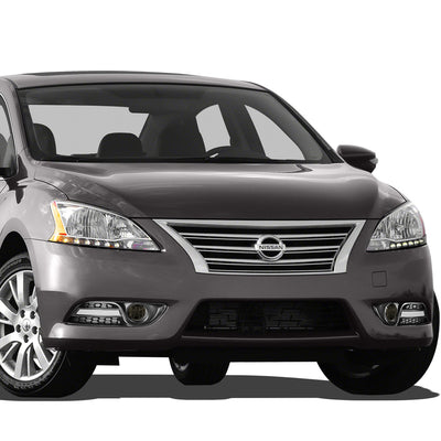 D-Motoring - Fog Lights - W / Switch - Smoked Lens - Plug-n-Play - Pair - 13-16 Nissan Sentra - 5