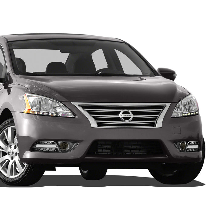 D-Motoring - Fog Lights - W / Switch - Smoked Lens - Plug-n-Play - Pair - 13-16 Nissan Sentra - 5