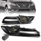 Smoked Lens Fog Lights w/ Switch + Wiring Harness <br>13-16 Nissan Sentra