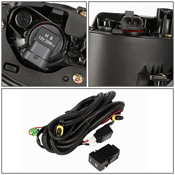 D-Motoring - Fog Lights - W / Switch - Clear Lens - Plug-n-Play - Pair - 16-18 Honda HR-V - 4