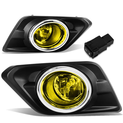 D-Motoring - Fog Lights - W / Switch - Amber Lens - Plug-n-Play - Pair - 14-16 Nissan Rogue - 1
