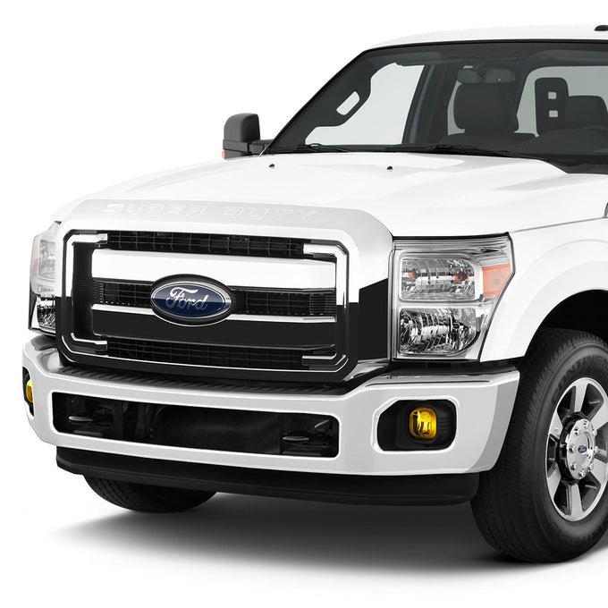 D-Motoring - Fog Lights - Amber Lens - Plug-n-Play - Pair - Ford F-250 / 350 / 450 / 550 Super Duty - 5