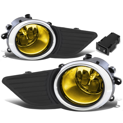 D-Motoring - Fog Lights - W / Switch - Amber Lens - Plug-n-Play - Pair - 11-17 Toyota Sienna - 1
