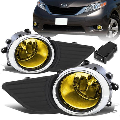 Factory Style Fog Lights w/ Switch + Wiring Harness <br>11-17 Toyota Sienna