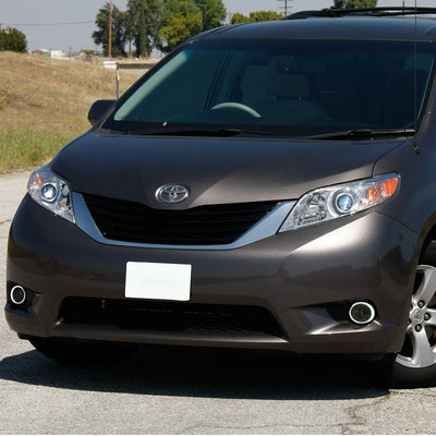 D-Motoring - Fog Lights - W / Switch - Smoked Lens - Plug-n-Play - Pair - 11-17 Toyota Sienna - 5