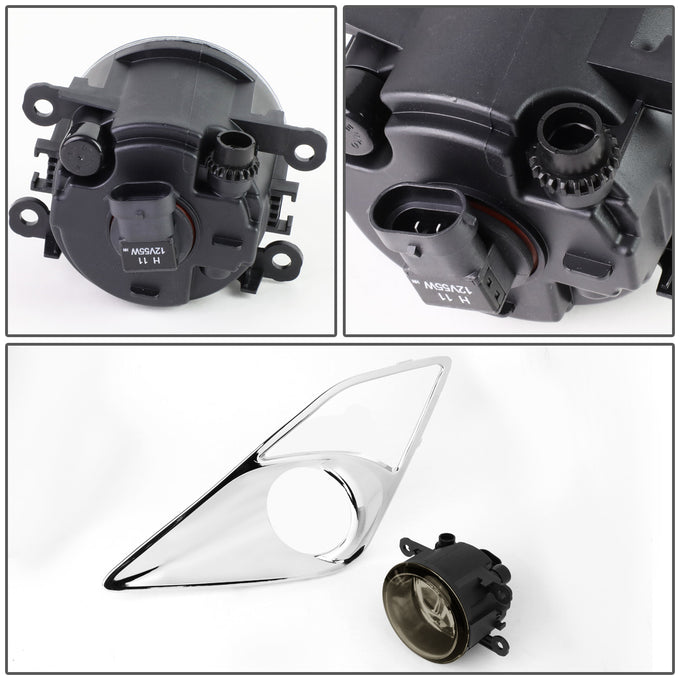 D-Motoring - Fog Lights - W / Switch - Smoked Lens - Plug-n-Play - Pair - 13-16 Scion FRS - 3