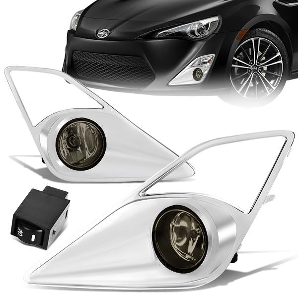 Smoked Lens Fog Lights w/ Switch + Wiring Harness <br>13-16 Scion FRS