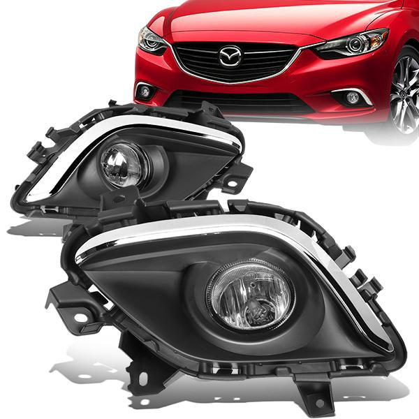Factory Style Fog Lights w/ Switch + Wiring Harness <br>14-16 Mazda 6