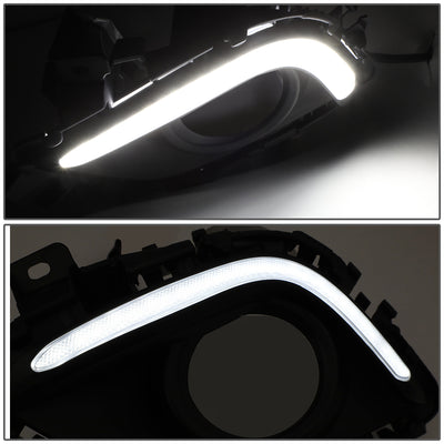 D-Motoring - Fog Lights - LED DRL - Clear Lens - Plug-n-Play - Pair - 14-16 Mazda 6 - 2