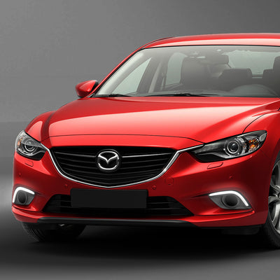 D-Motoring - Fog Lights - LED DRL - Clear Lens - Plug-n-Play - Pair - 14-16 Mazda 6 - 5