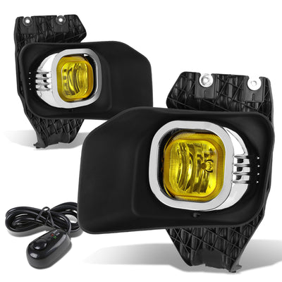 D-Motoring - Fog Lights - W / Switch - Amber Lens - Plug-n-Play - Pair - Ford F-250 / 350 / 450 / 550 Super Duty - 1