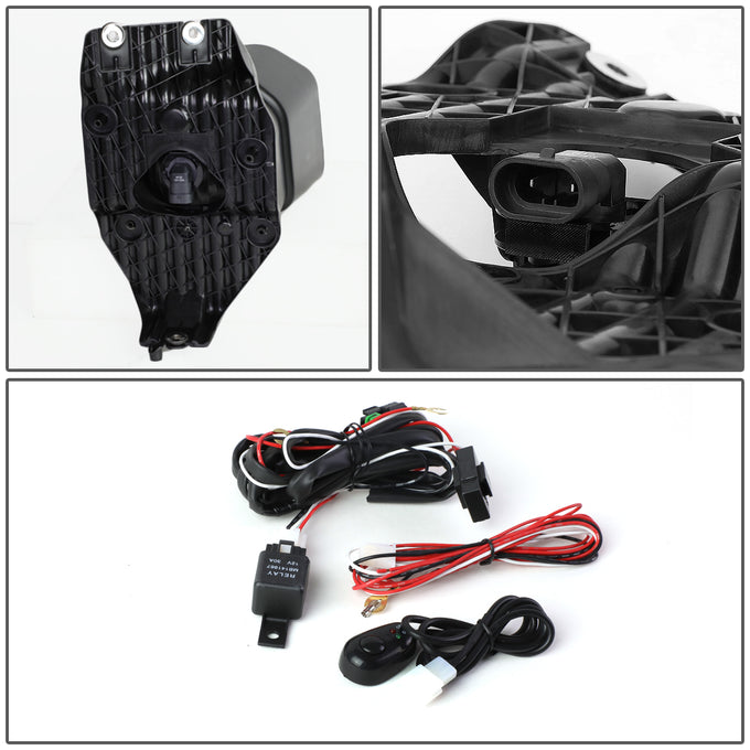 D-Motoring - Fog Lights - W / Switch - Amber Lens - Plug-n-Play - Pair - Ford F-250 / 350 / 450 / 550 Super Duty - 4