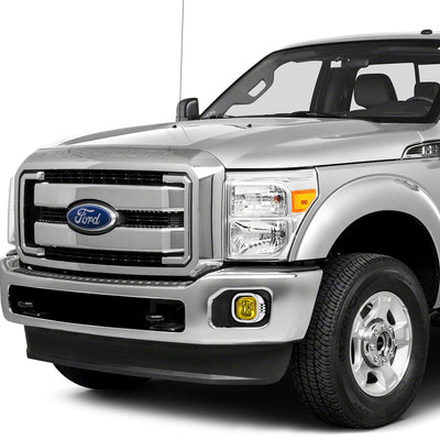 D-Motoring - Fog Lights - W / Switch - Amber Lens - Plug-n-Play - Pair - Ford F-250 / 350 / 450 / 550 Super Duty - 5
