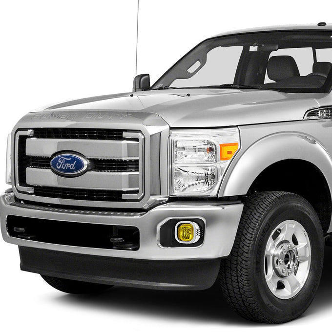 D-Motoring - Fog Lights - W / Switch - Amber Lens - Plug-n-Play - Pair - Ford F-250 / 350 / 450 / 550 Super Duty - 5