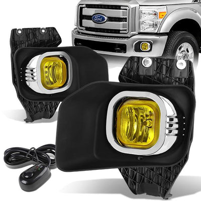 Factory Style Fog Lights w/ Switch + Wiring Harness <br>11-16 Ford F250 F350 F450 F550 Super Duty