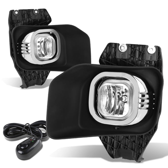 D-Motoring - Fog Lights - W / Switch - Clear Lens - Plug-n-Play - Pair - Ford F-250 / 350 / 450 / 550 Super Duty - 1