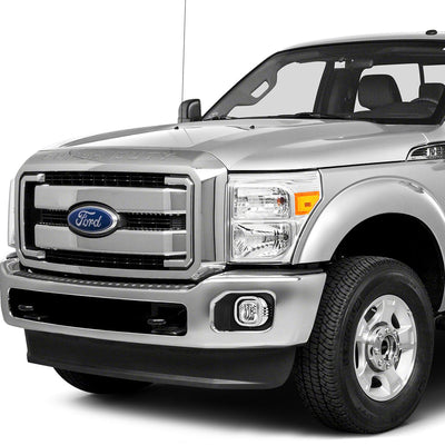 D-Motoring - Fog Lights - W / Switch - Clear Lens - Plug-n-Play - Pair - Ford F-250 / 350 / 450 / 550 Super Duty - 5