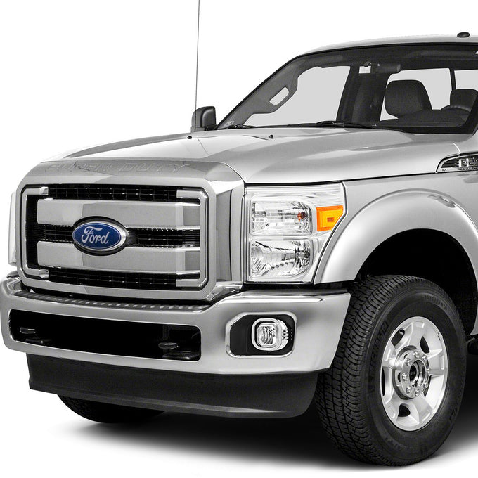 D-Motoring - Fog Lights - W / Switch - Clear Lens - Plug-n-Play - Pair - Ford F-250 / 350 / 450 / 550 Super Duty - 5