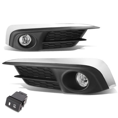 D-Motoring - Fog Lights - W / Switch - Clear Lens - Plug-n-Play - Pair - 2016 Honda Civic - 1