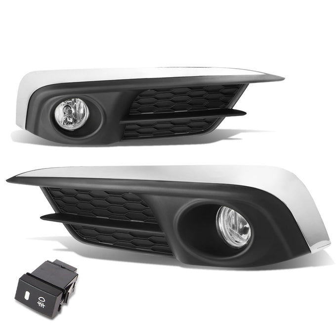 D-Motoring - Fog Lights - W / Switch - Clear Lens - Plug-n-Play - Pair - 2016 Honda Civic - 1