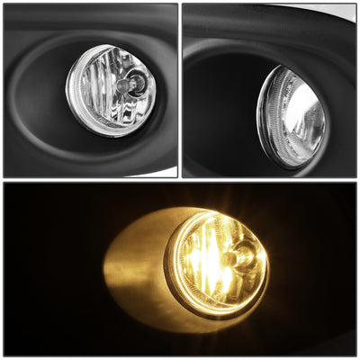D-Motoring - Fog Lights - W / Switch - Clear Lens - Plug-n-Play - Pair - 2016 Honda Civic - 2