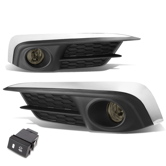 D-Motoring - Fog Lights - W / Switch - Smoked Lens - Plug-n-Play - Pair - 2016 Honda Civic - 1