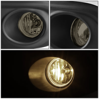D-Motoring - Fog Lights - W / Switch - Smoked Lens - Plug-n-Play - Pair - 2016 Honda Civic - 2