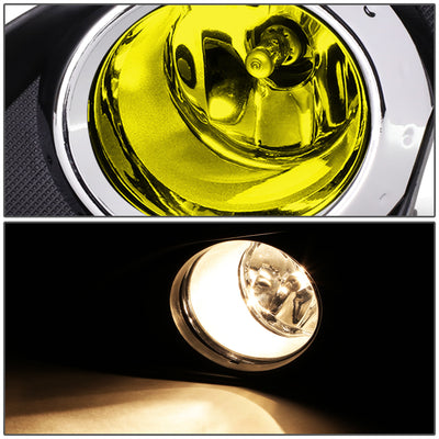 D-Motoring - Fog Lights - W / Switch - Amber Lens - Plug-n-Play - Pair - 09-10 Toyota Corolla 4-Dr Sedan - 2