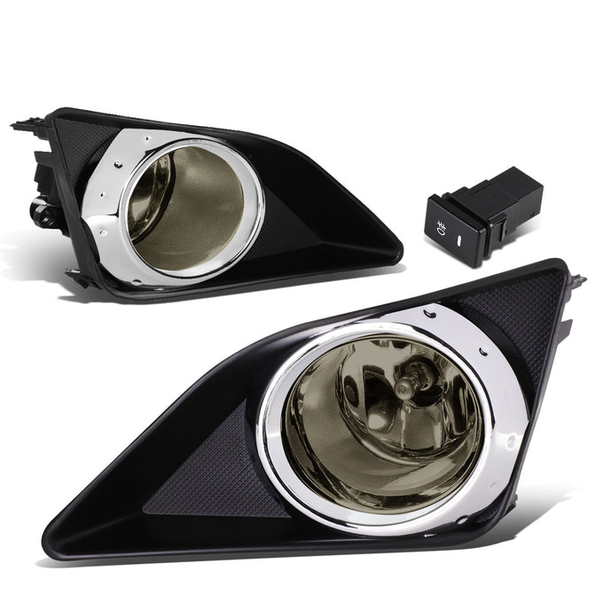 D-Motoring - Fog Lights - W / Switch - Smoked Lens - Plug-n-Play - Pair - 09-10 Toyota Corolla 4-Dr Sedan - 1