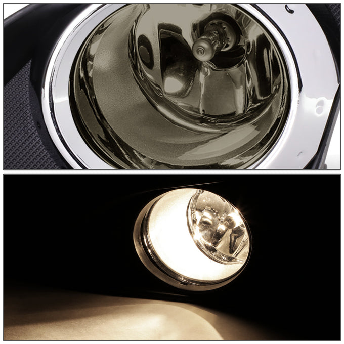 D-Motoring - Fog Lights - W / Switch - Smoked Lens - Plug-n-Play - Pair - 09-10 Toyota Corolla 4-Dr Sedan - 2