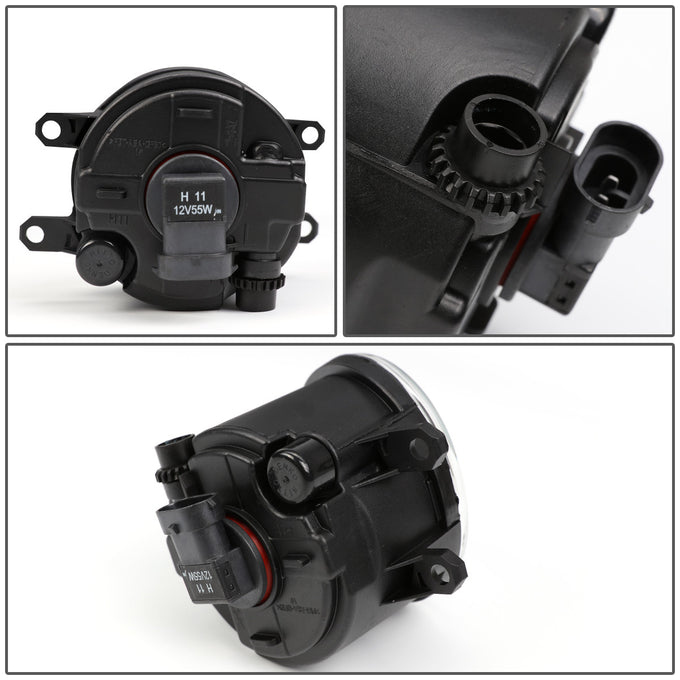 D-Motoring - Fog Lights - W / Switch - Smoked Lens - Plug-n-Play - Pair - 09-10 Toyota Corolla 4-Dr Sedan - 3