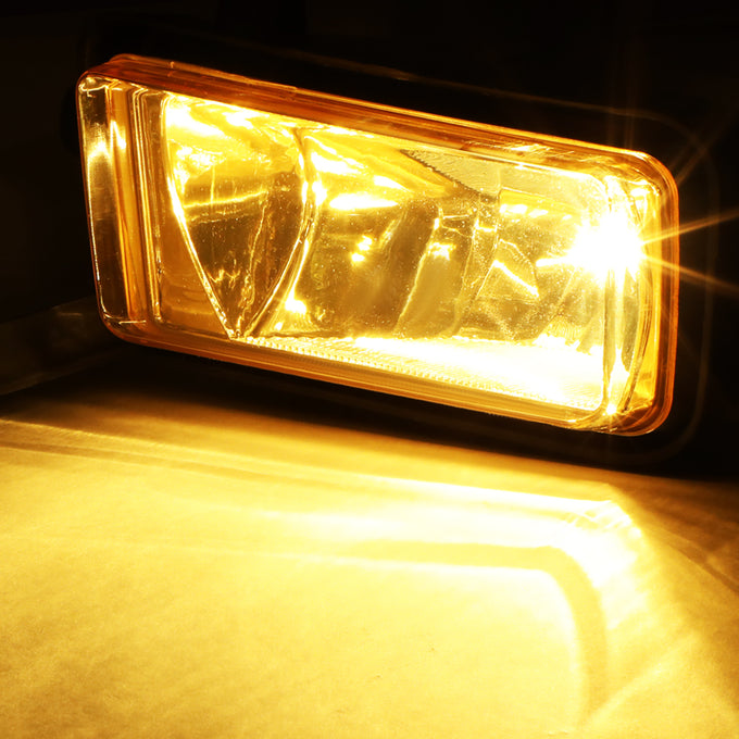D-Motoring - Fog Lights - W / Switch - Amber Lens - Plug-n-Play - Pair - 15-18 GMC Yukon & Yukon XL - 2