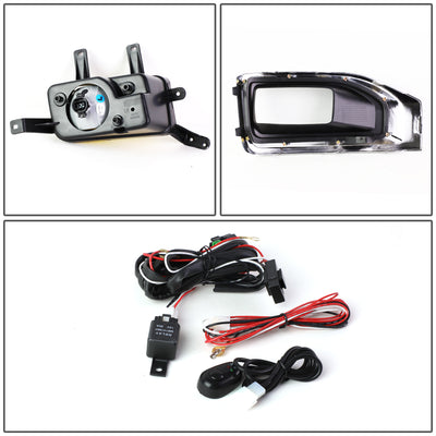 D-Motoring - Fog Lights - W / Switch - Smoked Lens - Plug-n-Play - Pair - 15-18 GMC Yukon & Yukon XL - 4