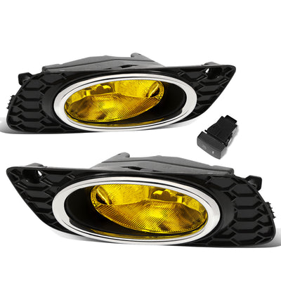D-Motoring - Fog Lights - W / Switch - Amber Lens - Plug-n-Play - Pair - 2012 Honda Civic 4-Door Sedan - 1