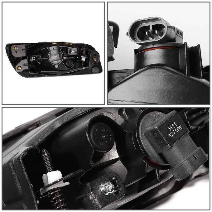 D-Motoring - Fog Lights - W / Switch - Amber Lens - Plug-n-Play - Pair - 2012 Honda Civic 4-Door Sedan - 3