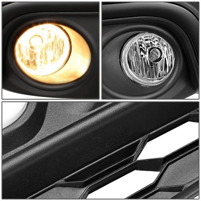 D-Motoring - Fog Lights - LED DRL - Blue Lens - Plug-n-Play - Pair - 16-17 Honda Civic 2 / 4-Door LX / EX - 3
