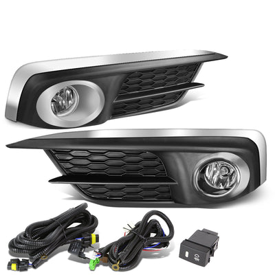 D-Motoring - 16-17 Honda Civic Fog Lights - Clear Lens - Plug-n-Play - Pair - 1
