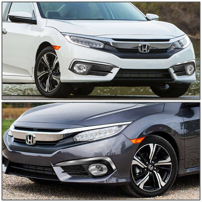 D-Motoring - 16-17 Honda Civic Fog Lights - Clear Lens - Plug-n-Play - Pair - 5